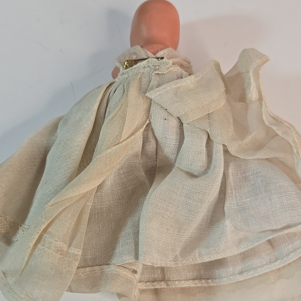 Nancy Ann Storybook Doll Hush-A-Bye Long Dress 1940's Bisque Infant Babydoll - Picture 4 of 13